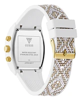 Guess Women's Multi-Function White Silicone Strap Watch, 36mm