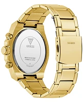 Guess Men's Multifunction Gold Tone Stainless Steel Watch, 47mm