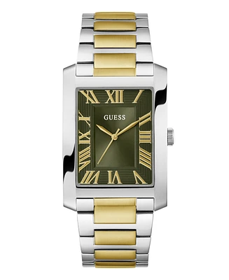 Guess Men's Analog Two-Tone Stainless-Steel Watch, 34mm