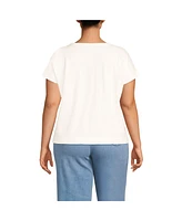 Lands' End Plus Slub T-Shirt