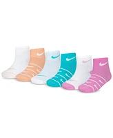 Nike Little Girls Ankle Socks, 6 Pack