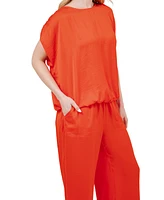 Fever Women's Solid Drawstring Pant