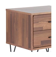Metal Nightstand with Two Drawers – Stylish and Functional