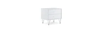 Metal Nightstand with Two Drawers – Stylish and Functional