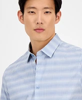 Alfani Men's Textured Stripe Shirt, Exclusively at Macy's