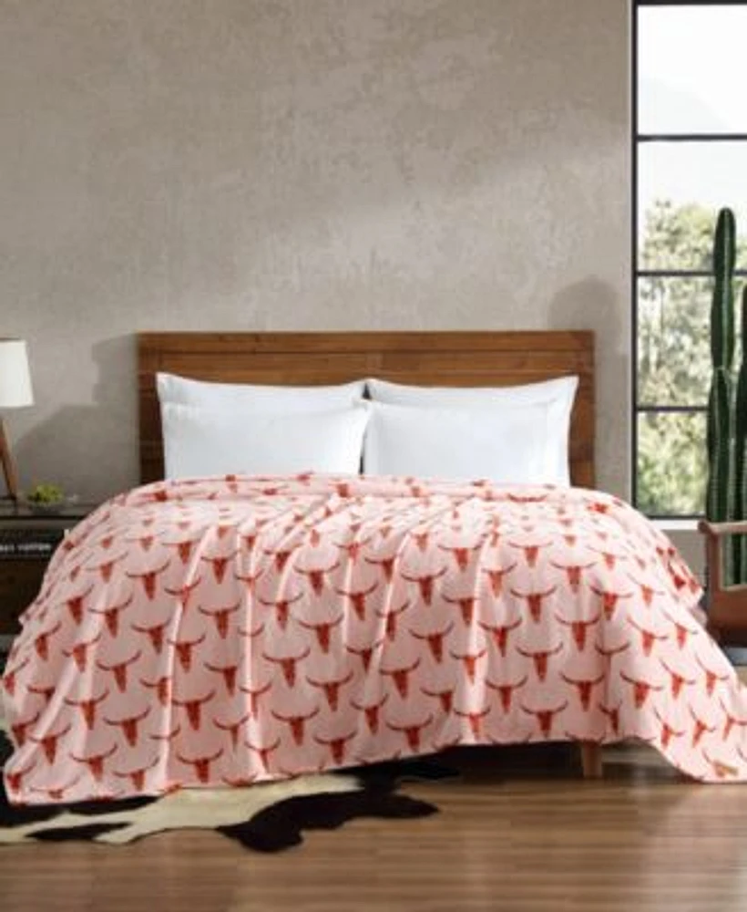 Wrangler Steer Head Ultra Soft Plush Fleece Blanket