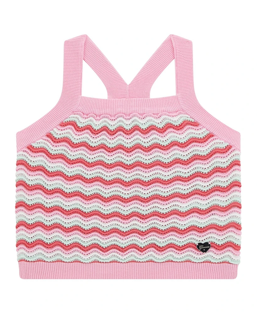 Guess Big Girls Colorful Crochet Tank Top
