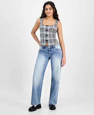 Celebrity Pink Juniors' Low-Rise Baggy Jeans