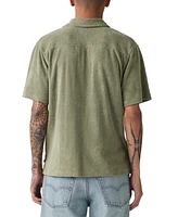 Levi's Men's Portola Short Sleeve Terry Button-Front Camp Shirt