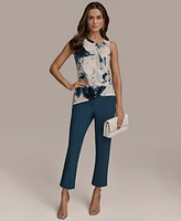 Donna Karan New York Women's Printed Asymmetric Sleeveless Top, Regular & Petite Sizes