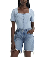 Levi's Premium Women's Pascale Cotton Square-Neck Blouse