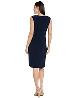 R & M Richards Petite Necklace Sheath Chiffon-Jacket Dress