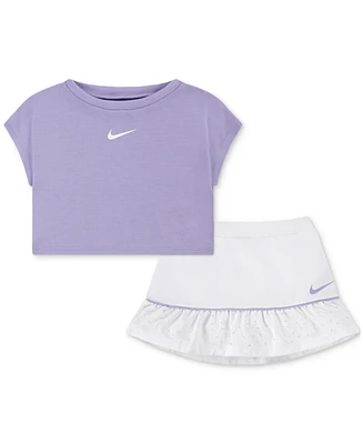 Nike Baby Girls Sunny Swoosh T-Shirt & Scooter, 2 Piece Set