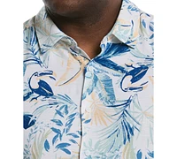 Cubavera Men's Big & Tall Classic-Fit Toucan-Print Button-Down Shirt