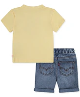 Levi's Baby Boys Four Wheeler T-Shirt & Denim Shorts, 2 Piece Set