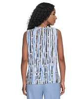 Calvin Klein Women's Sleeveless Printed Top