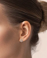 Lali Jewels Diamond Pave Star of David Stud Earrings (1/5 ct. t.w.) in 14k White Gold