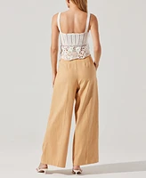 Astr the Label Women's Everly Cotton Cropped Sweater Top