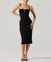 Astr the Label Women's Jaida Sweetheart Midi Dress