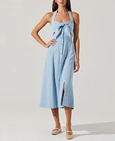 Astr the Label Women's Katherine Tie-Front Midi Dress