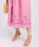 En Saison Women's Peyton Cotton Midi Dress