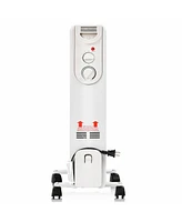Gymax 1500W Oil Filled Radiator Space Heater w/ Adjustable Thermostat Home Office