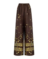 Nocturne Women's Printed Flowing Pants