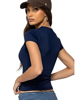 Edikted Women's Tay Short Sleeve Top