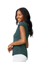 Cable & Gauge Women's Embroidered Henley Top