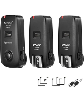 Neewer Fc-16 2.4G Wireless Camera Shutter Studio Flash Trigger with Two Receivers, Compatible with Canon Rebel T3 Xs T4i T3i T2i Xsi Eos 1100D Mark Iv