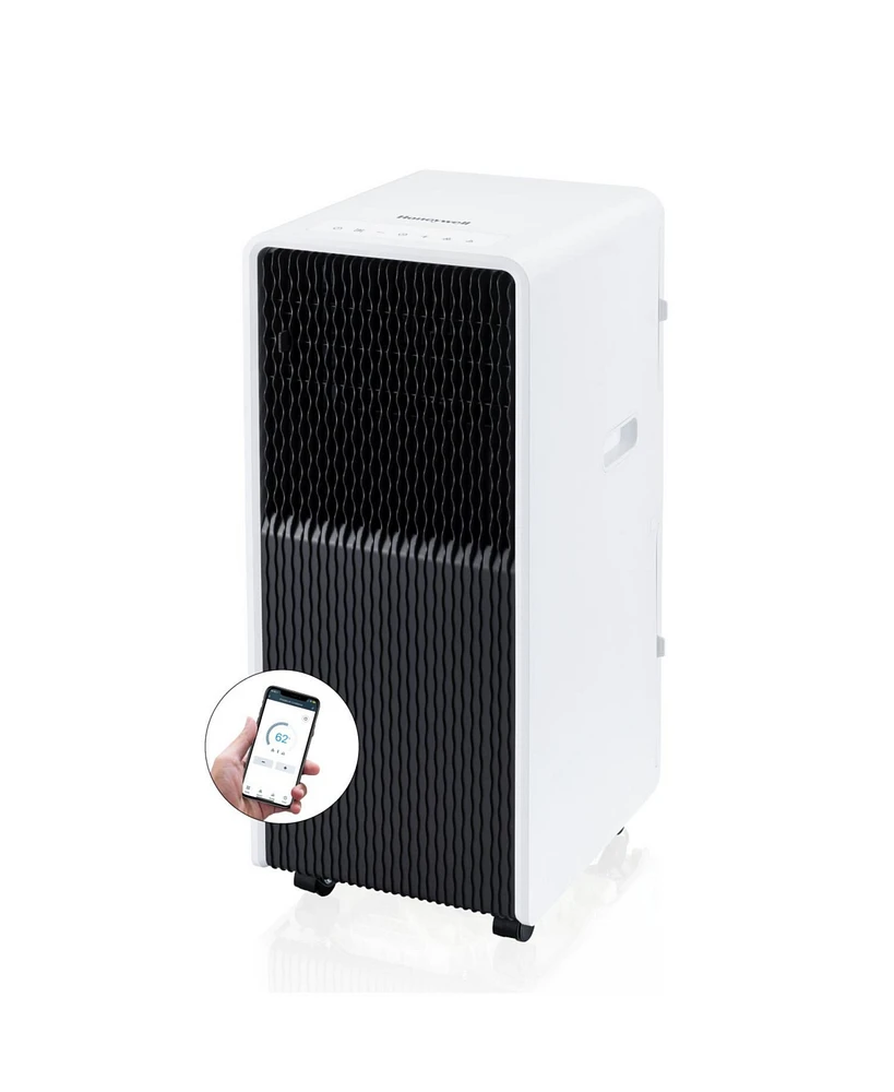 Honeywell 13,500 Btu Slim & Smart WiFi Portable Ac with Fan, Dehumidifier, Alexa/Google Home Voice Control – Cools Up to 660 Sq. Ft., HX4CESVWG