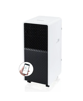 Honeywell 13,500 Btu Slim & Smart WiFi Portable Ac with Fan, Dehumidifier, Alexa/Google Home Voice Control – Cools Up to 660 Sq. Ft., HX4CESVWG
