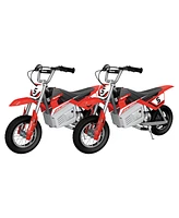 Razor MX350 Kid & Teen Dirt Rocket Ride On High-Torque Electric Motocross Motorcycle Dirt Bike, Speeds up to 14 Mph, Red (2 Pack)