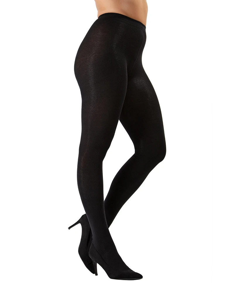 MeMoi Women's Cozy Brooklyn Flat Knit Sweater Tights