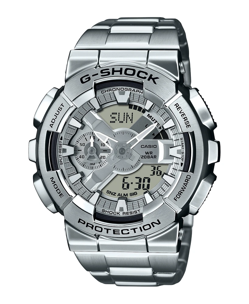 G-Shock Men's Quartz Silver Tone Stainless Steel Watch, 48.8mm