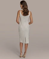 Donna Karan New York Women's Floral Sequined Dress