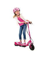 Razor Power Core E100 Electric Scooter w/ Hand Operated Front Brake, Daisy Pink