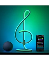 Lepro TB2 Ai Smart Table Lamp, Rgb+Ic Addressable Led Lamp Alexa Google Enable, App Control Color Changing Modern Spiral Lamp No Remote, Music Sync, A