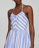Avec Les Filles Women's Halter Maxi Dress