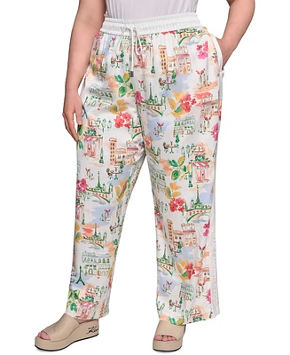 Karl Lagerfeld Paris Plus Conversational Soft Pants