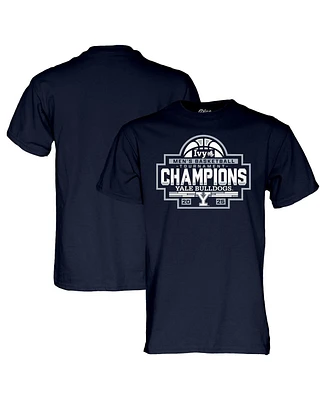 Blue 84 Men's and Women's Navy Yale Bulldogs 2025 Ivy League Men's Basketball Conference Tournament Champions T-Shirt