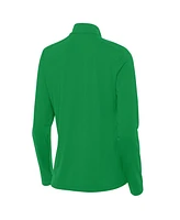 Antigua Women's Kelly Green Buffalo Bills St. Patrick's Day Intent Quarter-Zip Performance Top
