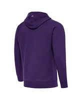Antigua Men's Purple Clemson Tigers Golfer Victory Raglan Pullover Hoodie