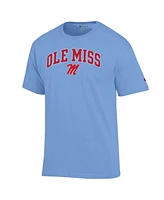 Champion Men's Powder Blue Ole Miss Rebels Arch Over Logo T-Shirt