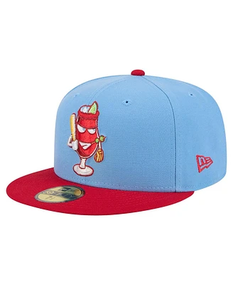 New Era Men's Light Blue/Red Reno Aces Copa de la Diversion 59FIFTY Fitted Hat