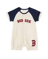 Outerstuff Infant White Boston Red Sox Slide Run Raglan Coveralls