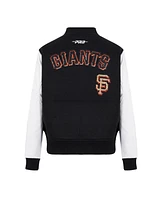 Pro Standard Women's Black San Francisco Giants Game Day Classics Wool Varsity Jacket