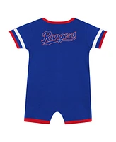 Outerstuff Newborn Royal Texas Rangers Double Hit Coveralls