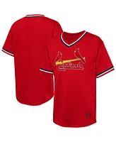 Outerstuff Big Boys and Girls Red St. Louis Cardinals Relief Pitcher V-Neck T-Shirt