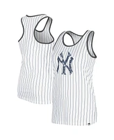 New Era Women's White York Yankees Gameday Pinstripe Tank Top